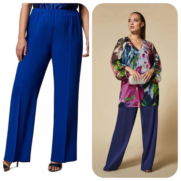 NEW Marina RINALDI pullover Trouser Pants REGISTRO Size Plus 20, Italy, $400 - Picture 1 of 6